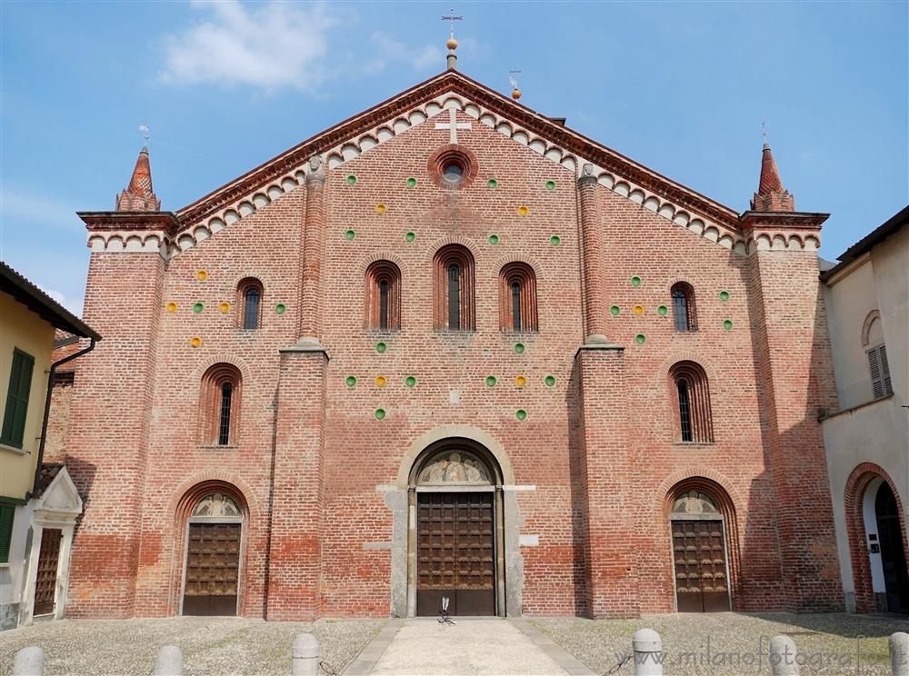 Milan (Italy) - Facade of the Church of Santa Maria Rossa in Crescenzago